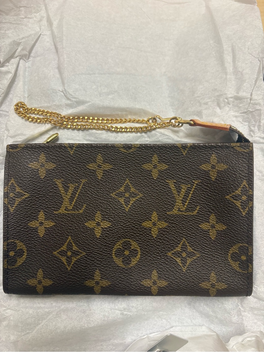 Louis Vuitton Monogram Canvas Bucket Pouch (Authentic)
